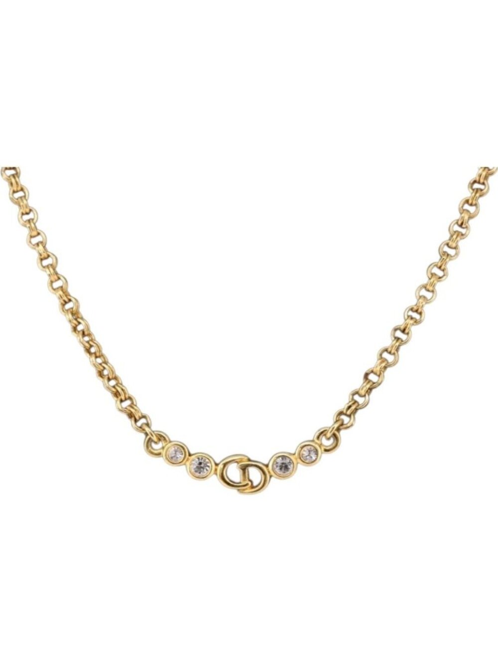 Christian Dior Necklace metal Gold